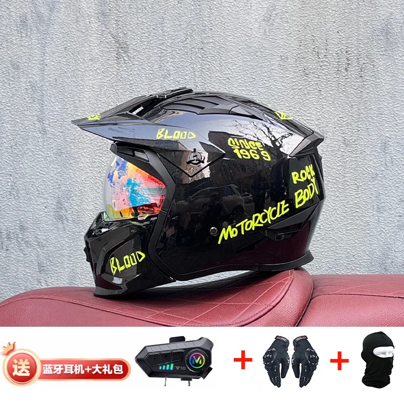 Orz خوذة بلوتوث على الطرق الوع - مراجعة Full Face Motorcycle Helmet With Bluetooth وسعره